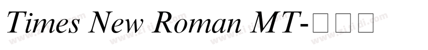 Times New Roman MT字体转换